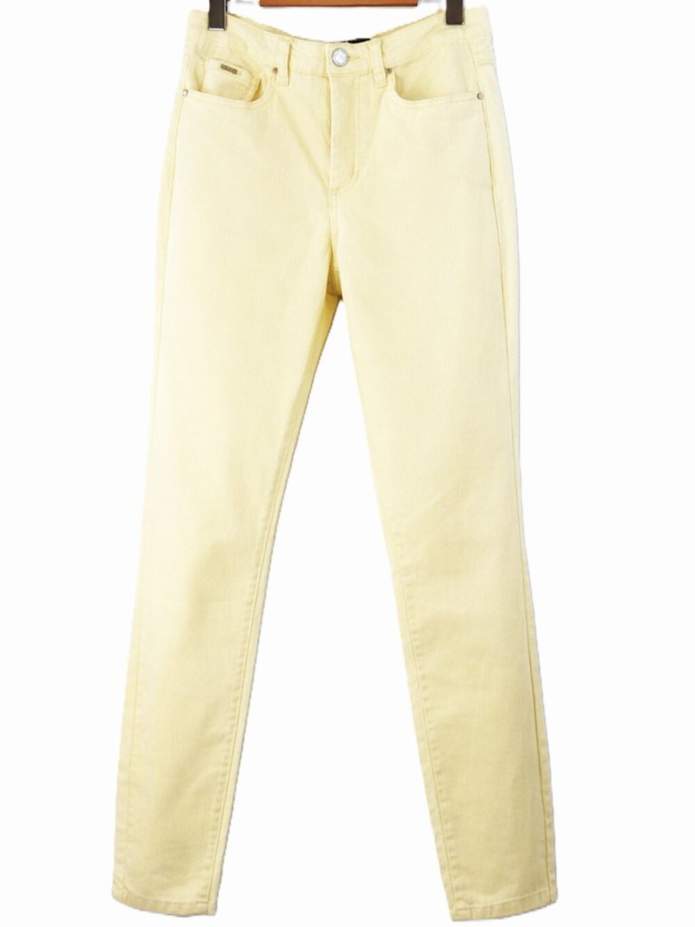 FDJ Olivia Butter Yellow Straight Slim Ankle Jeans - Size 6 - NWT - Picture 9 of 9